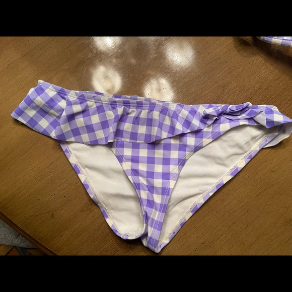 Purple checkered bikini set - Picture 2 of 5